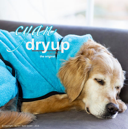 DRYUP CAPE Standard – Der hochwertige Hundebademantel aus Baumwolle L - XXL