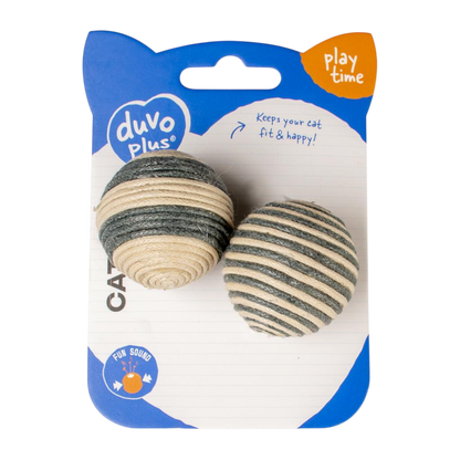 duvoplus Rope Bälle – Aktivspielzeug für fitte, ausgelastete Katzen