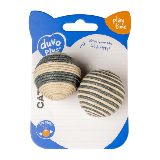 duvoplus Rope Bälle – Aktivspielzeug für fitte, ausgelastete Katzen
