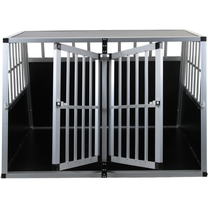 Hundetransportbox mit extra großem Zugang und Doppeltür