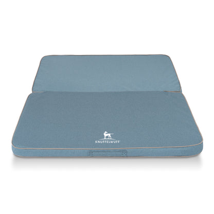 Knuffelwuff Faltbare Reisematte Orthopädisch Tacoma – Stilvoller Komfort aus Velours