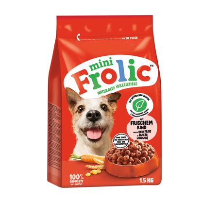 Frolic Mini Rind – Herzhaftes Trockenfutter mit frischem Rind und Gemüse
