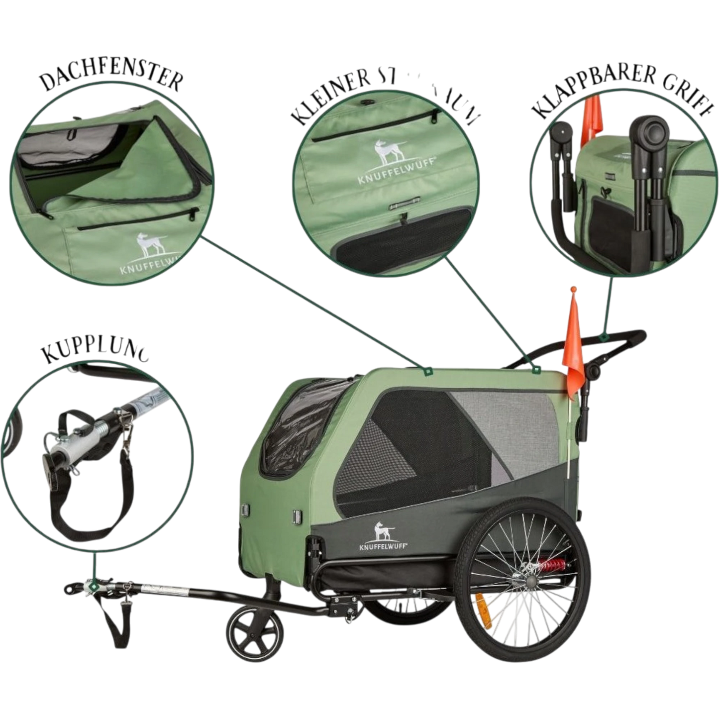 Knuffelwuff Cruvado – sicherer Hundeanhänger & Buggy für komfortable Ausflüge