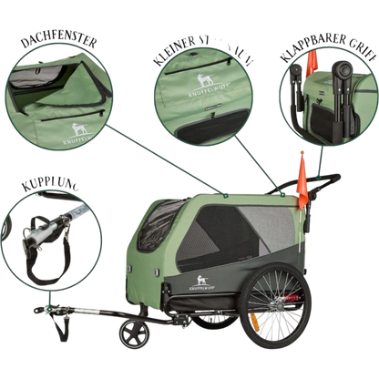 Knuffelwuff Cruvado – sicherer Hundeanhänger & Buggy für komfortable Ausflüge