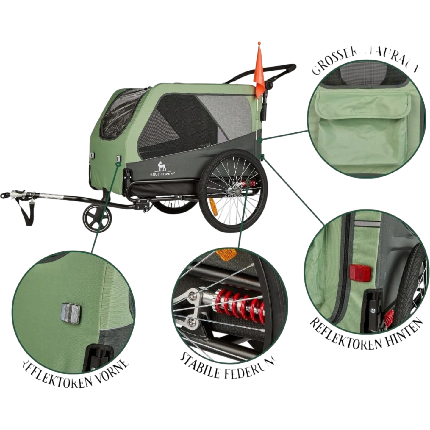 Knuffelwuff Cruvado – sicherer Hundeanhänger & Buggy für komfortable Ausflüge