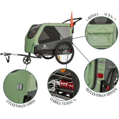 Knuffelwuff Cruvado – sicherer Hundeanhänger & Buggy für komfortable Ausflüge