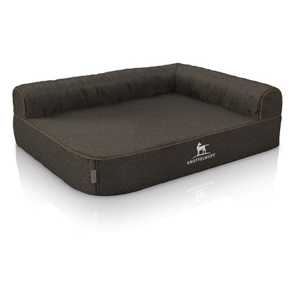 Knuffelwuff Orthopädisches Eck-Hundebett Marlie aus Velours mit Handwebcharakter rechts