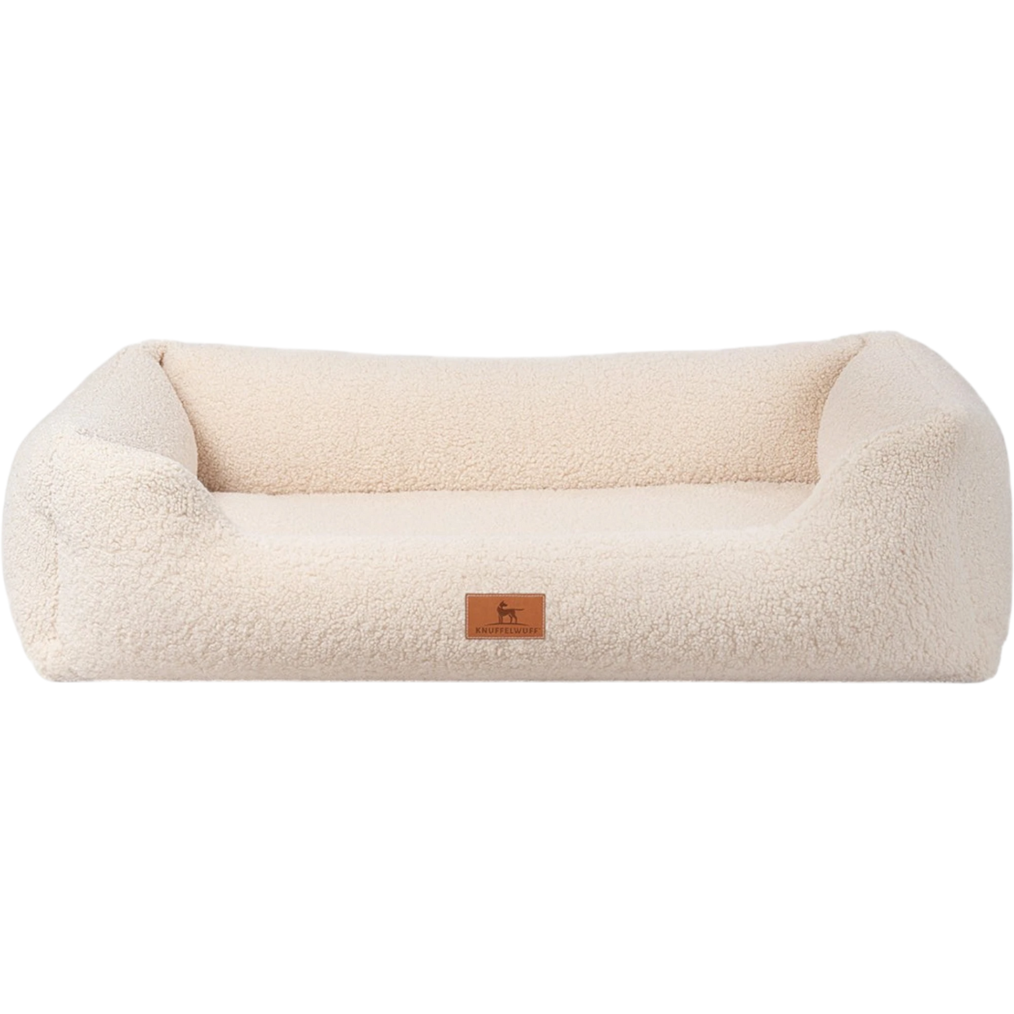 Knuffelwuff orthopädisches Hundebett Wollekopp – Kuscheliger Teddy-Stoff & gesunder Schlafkomfort