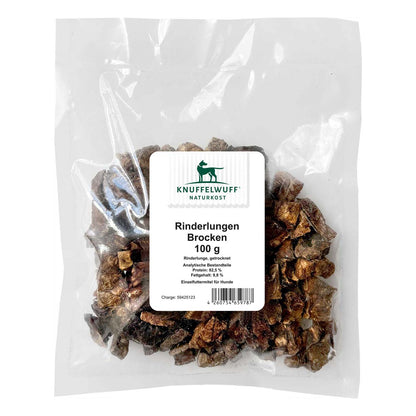 Knuffelwuff Rinderlungen-Brocken – Leicht, lecker & perfekt fürs Training