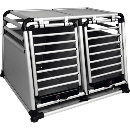 Luxuriöse Hundetransportbox mit Doppeltür