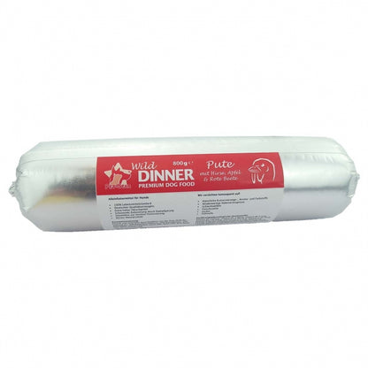 Pet Star Wild Dinner Gourmet-Wurst – Pute mit Hirse