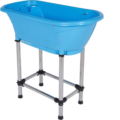 Mini Hundebadewanne mit stabilem Aluminiumgestell