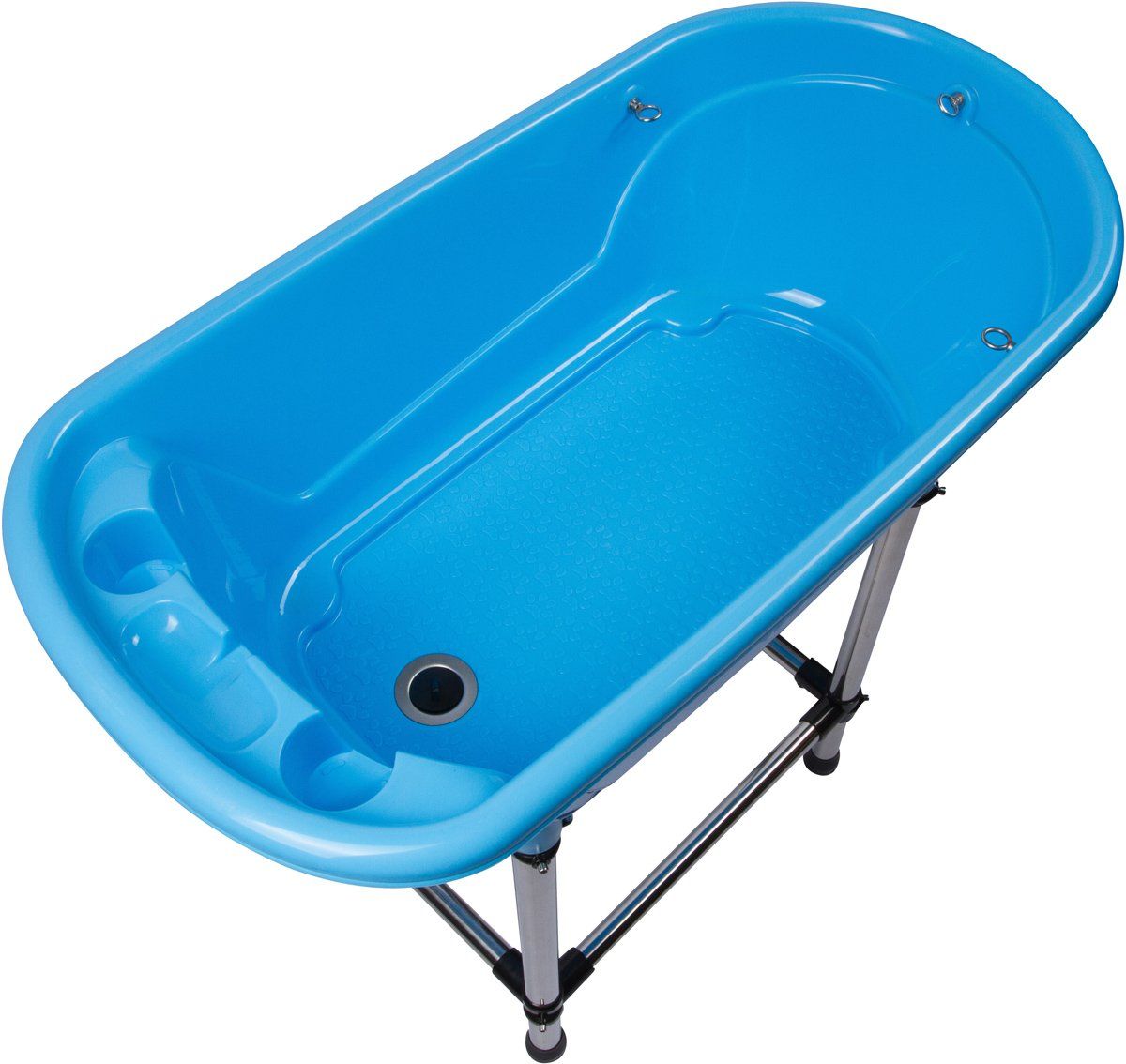 Mini Hundebadewanne mit stabilem Aluminiumgestell