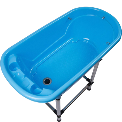 Mini Hundebadewanne mit stabilem Aluminiumgestell
