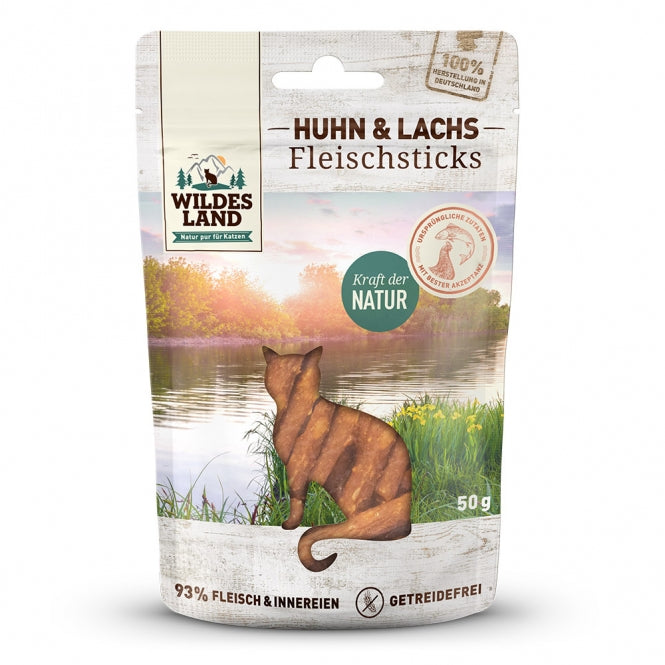 Wildes Land Fleischsticks – Huhn & Lachs