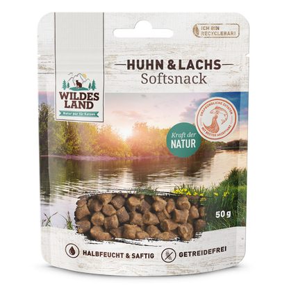 Wildes Land Soft Snack – Huhn & Lachs